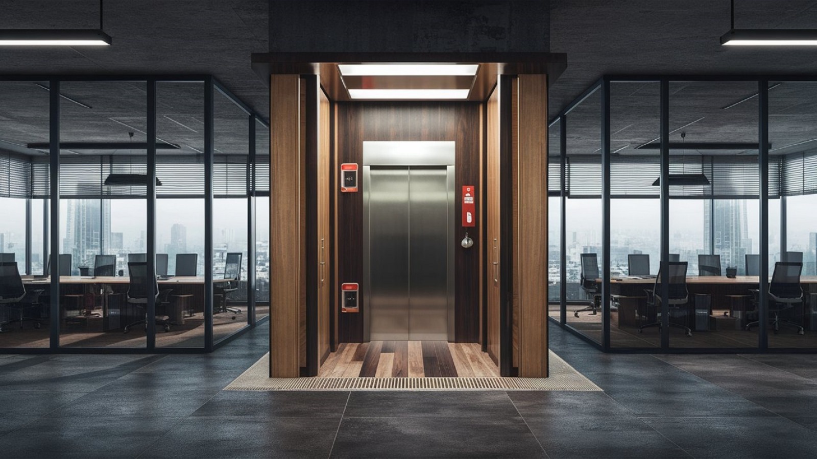 Compact Machine Room Less elevator installation